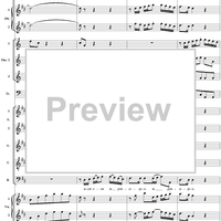 Gloria Patri (Chorus), No. 12 from "Magnificat in D Major" - Full Score