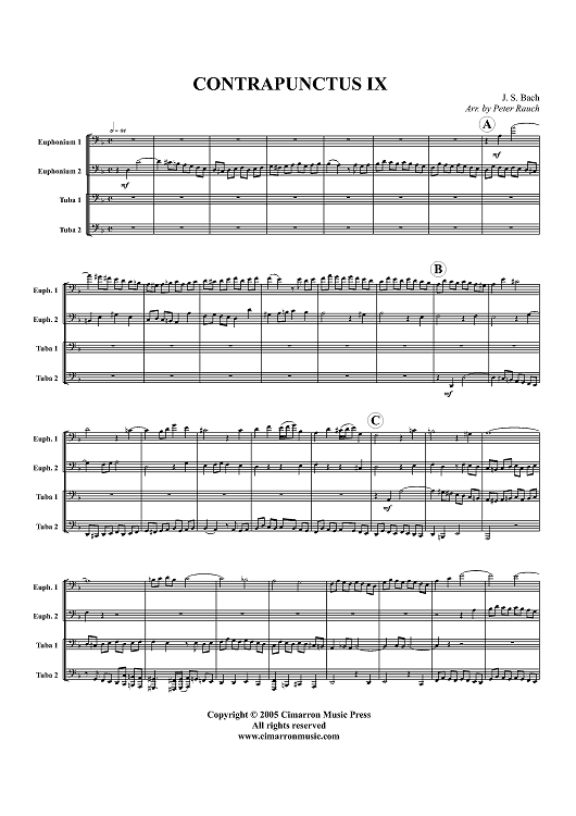 Contrapunctus IX - Score