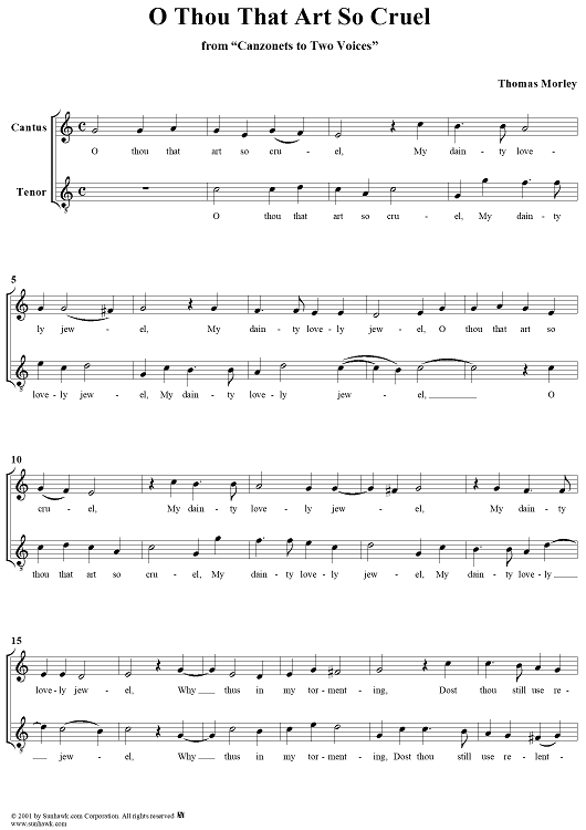 O Thou That Art So Cruel