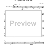 A Hymn for Howard - Cornet 2 in B-flat