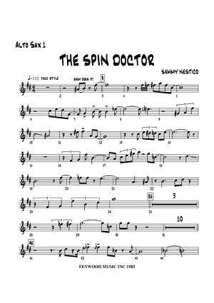 The Spin Doctor - Alto Sax 1
