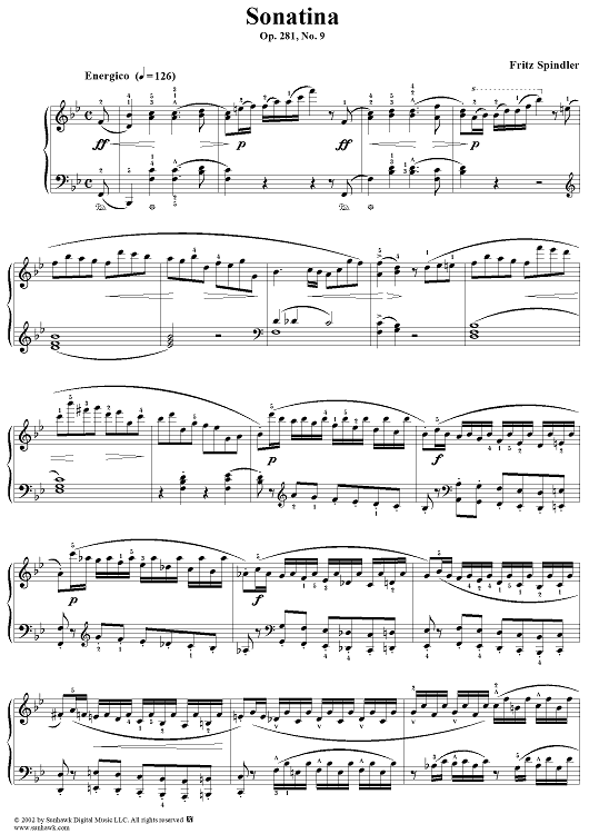 Sonatina, Op 281, No 9