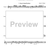 4 Yuletide Fanfares - Trumpet 3