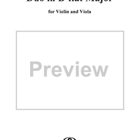 Duo in B-flat Major - Viola