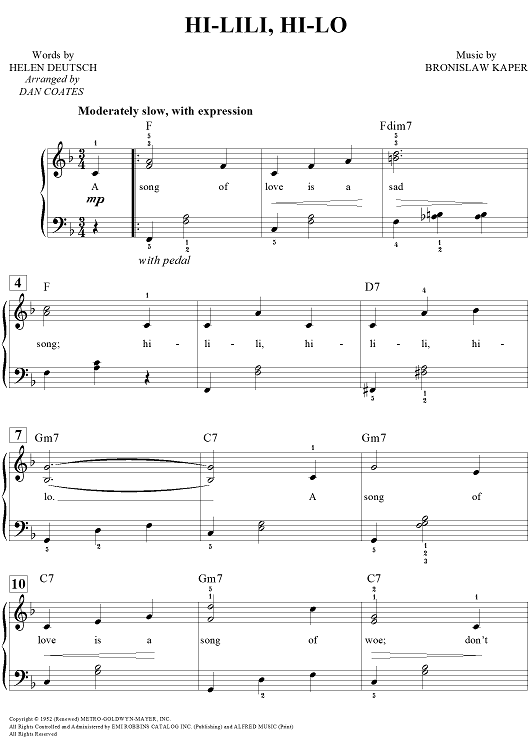 Hi-Lili, Hi-Lo
