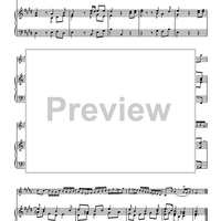 Sonata in E Major, BWV 1035 - Piano Score