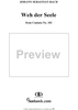 "Weh! der Seele", Aria, No. 3 from Cantata No. 102: "Herr, deine Augen sehen nach dem Glauben" - Piano Score