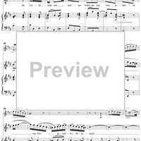 "Die Liebe zieht mit sanften Schritten", Aria, No. 2 from Cantata No. 36/1: "Schwingt freudig euch empor" - Piano Score