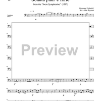Sonata pian' e forte - from the "Sacre Symphoniae" (1597) - Trombone Choir I