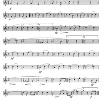 Bridal Waltz from A Folk Tale - E-flat Alto Clarinet 1