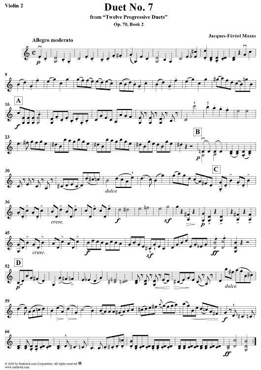 Duet No. 7 - Violin 2