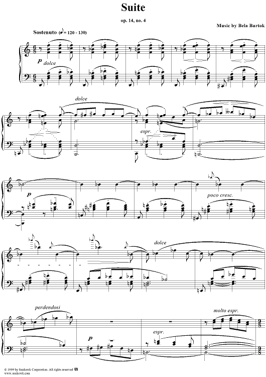 Op. 14, Movement 4:  Sostenuto
