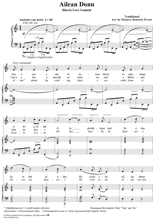 Harris Love Lament, Ailein Duinn