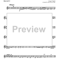 Hallelujah, Amen - From "Judas Maccabaeus" - Horn in F 3