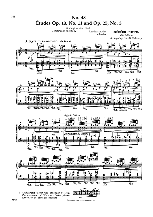 No. 48 - Études Op. 10, No. 11 and Op. 25, No. 3
