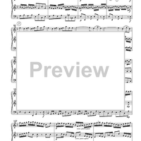 Allegro - from Brandenburg Concerto #2 in F Major - Score