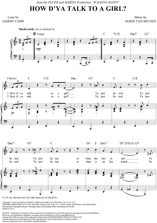 How D'ya Talk to a Girl?