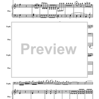Presto - from "Concerto in Bb, K. 207" - Piano Score