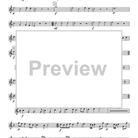 Fünffstimmigter blasender Music - B-flat Trumpet 1