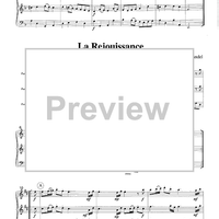 Bourree, La Rejouissance & Menuet from The Fireworks Music - Score