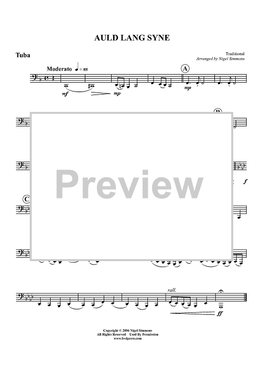 Auld Lang Syne - Tuba