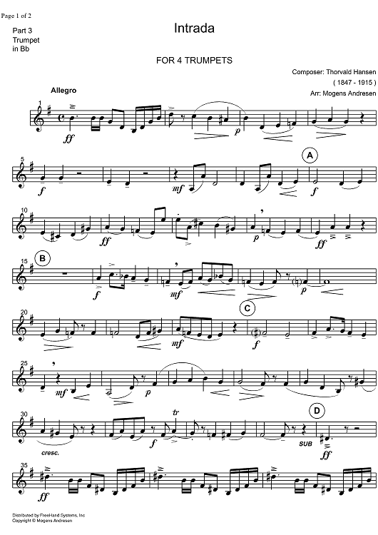 Intrada - B-flat Trumpet 3