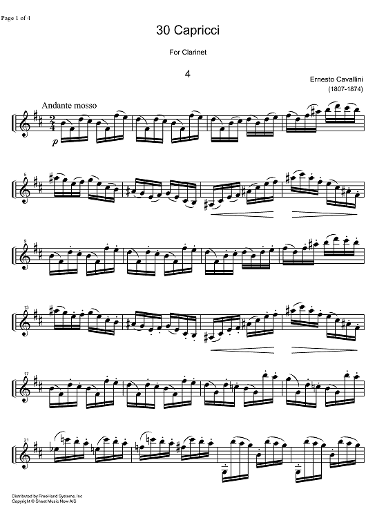 Capriccio No. 4 b minor