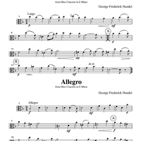 Sarabande & Allegro from Oboe Concerto in G Minor - Part 2 Viola