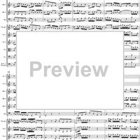 Brandenburg Concerto No. 1: Movement 1 - Score