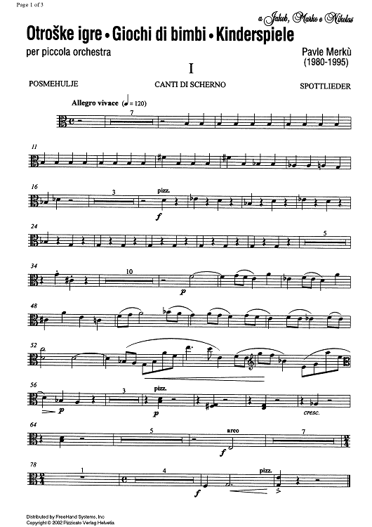 Children plays - Viola