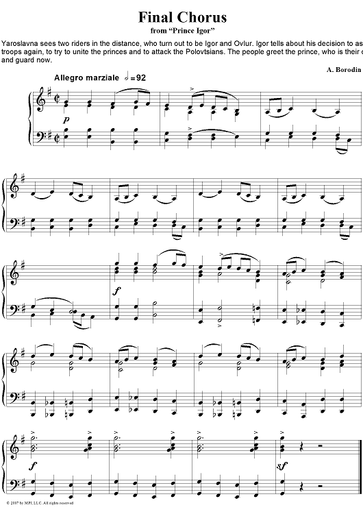 Prince Igor. 14. Final Chorus