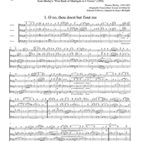 Two Madrigals, Vol. 10 - from Morley's "First Book of Madrigals to 4 Voices" (1594) - Score