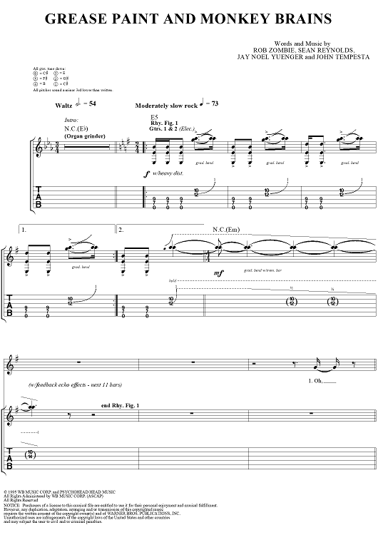 Grease Paint and Monkey Brains