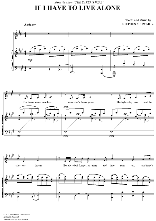 If I Have to Live Alone