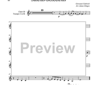 Sanctus-Benedictus - Choir 3, Trumpet 2