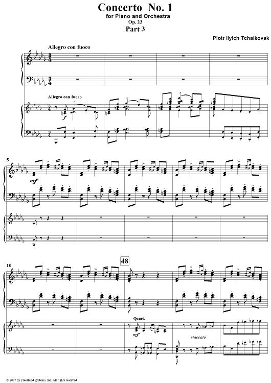 Concerto No. 1 for Piano and Orchestra, Part 3
