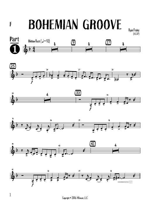 Bohemian Groove - F Instruments Part 1