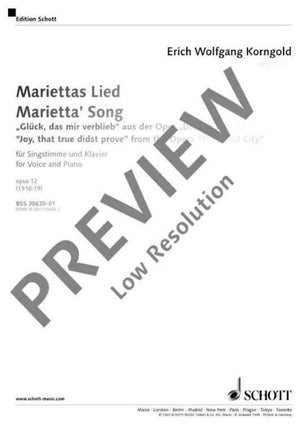 Marietta's Song