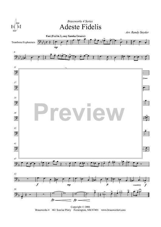 Adeste Fidelis - Trombone/Euphonium