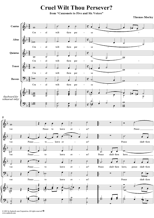 Cruel Wilt Thou Persever