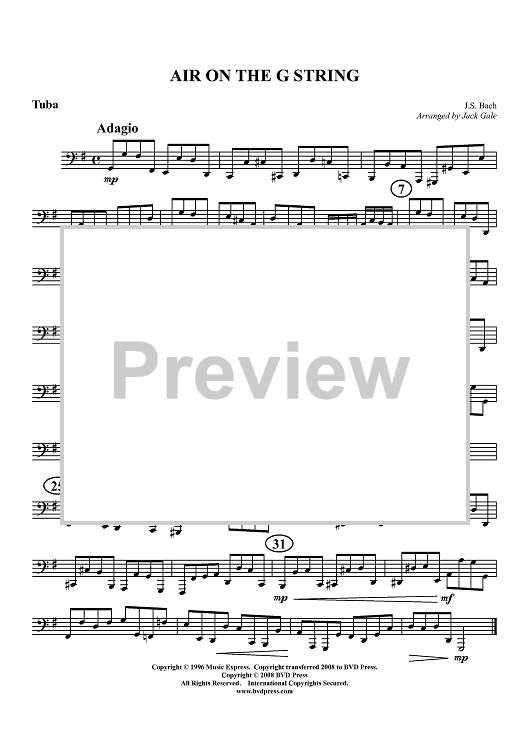 Air on the G String - Tuba