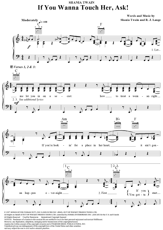 If You Wanna Touch Her, Ask!