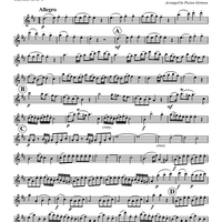 First Movement from Quartet No. 4 in C (K. 157) - Clarinet 1 in Bb