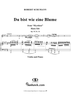 Myrthen (Song cycle), Op. 25, No. 24, "Du bist wie eine Blume", - Piano