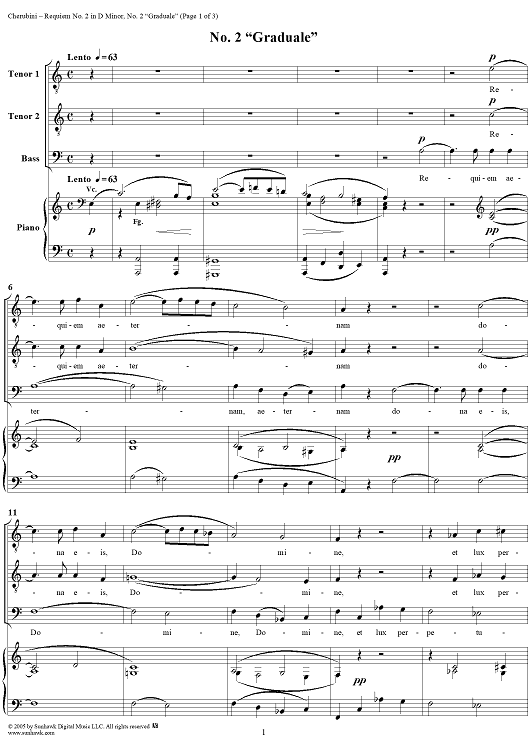 Requiem No. 2 in D Minor: No. 2. Graduale