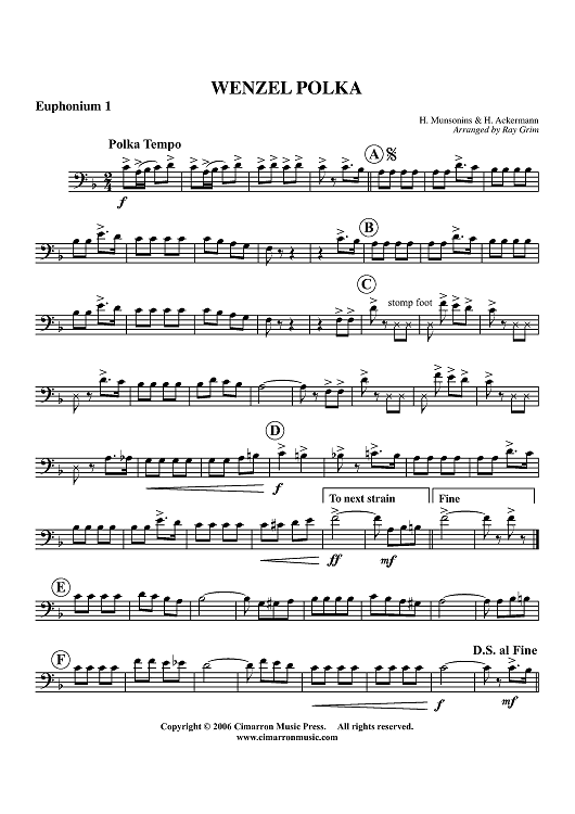 Wenzel Polka - Euphonium 1 BC/TC