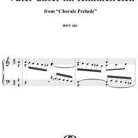 Chorale Prelude, BWV 683: Vater unser im Himmelreich (alio modo)