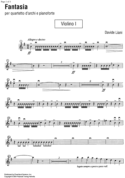 Fantasia - Violin 1
