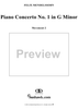 Piano Concerto no. 1 in G minor, Op. 25  Movt. 2