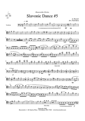 Slavonic Dance No. 5 - Trombone (opt. F Horn)